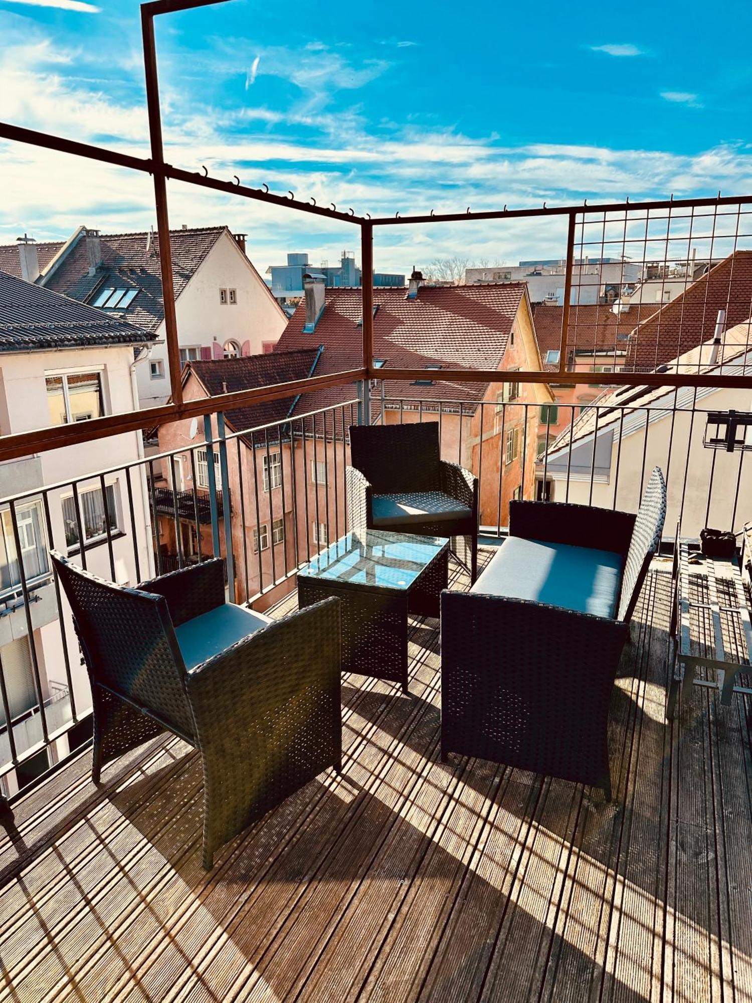 Zentrale Wohnung Mit Dachterasse 布雷根茨 外观 照片